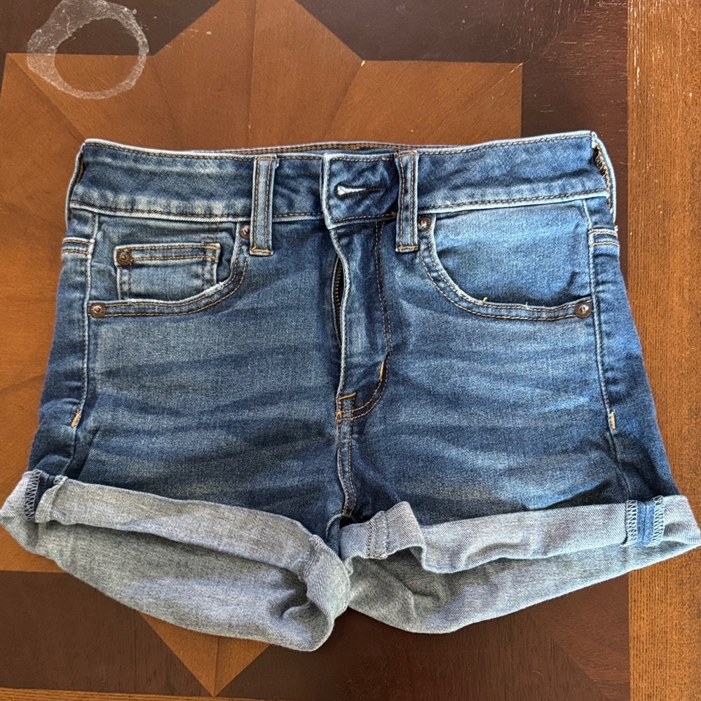 American Eagle Outfitters Dark Blue Jean Shorts